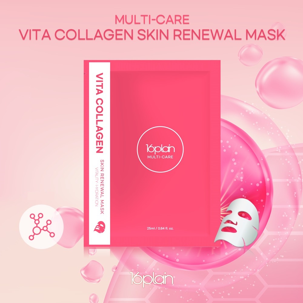 16plain Multi-Care Vita Collagen Skin Renewal Mask 25ml