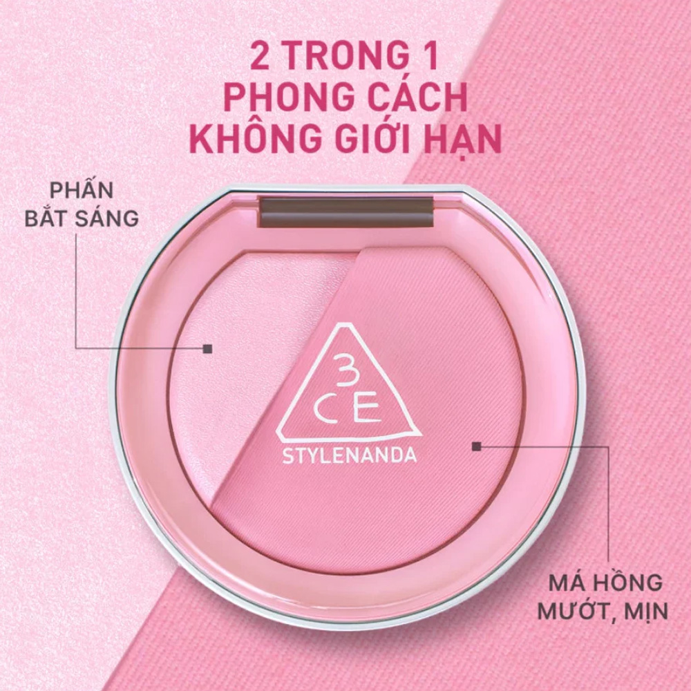 Phấn Má Hồng 3CE Blushlighter 9g .#Middy Hype Phấn Má Hồng 3CE Blushlighter 9g .#Middy Hype