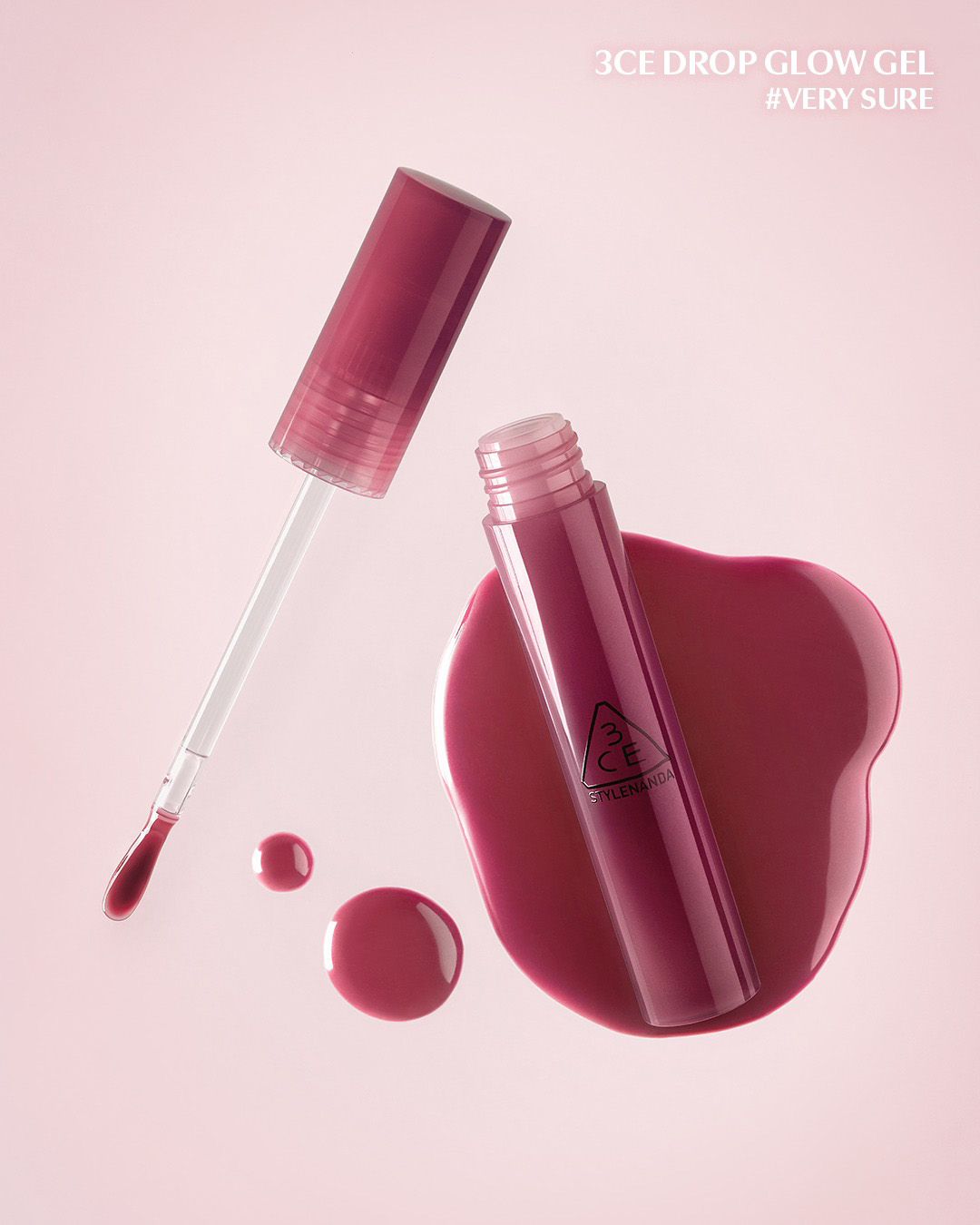 Son Bóng Dạng Gel 3CE Drop Glow Gel 4g với hiệu ứng bóng nước trong suốt, giúp đôi môi trở nên căng mọng Son Bóng Dạng Gel 3CE Drop Glow Gel 4g - 1