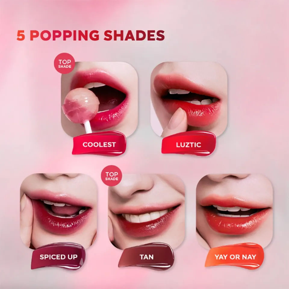 Son Bóng 3CE Lazy Pop Lip Stain 4.5g phù hợp sử dụng cho phong cách trang điểm tự nhiên Son Bóng 3CE Lazy Pop Lip Stain 4.5g - 2