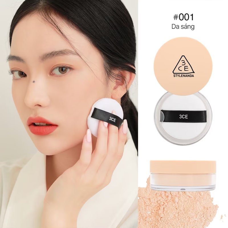 Phấn Phủ Trang Điểm Tự Nhiên 3CE Natural Finish Loose Powder 8.5g .#001 Phấn Phủ Trang Điểm Tự Nhiên 3CE Natural Finish Loose Powder 8.5g .#001 - Hình ảnh chính thức