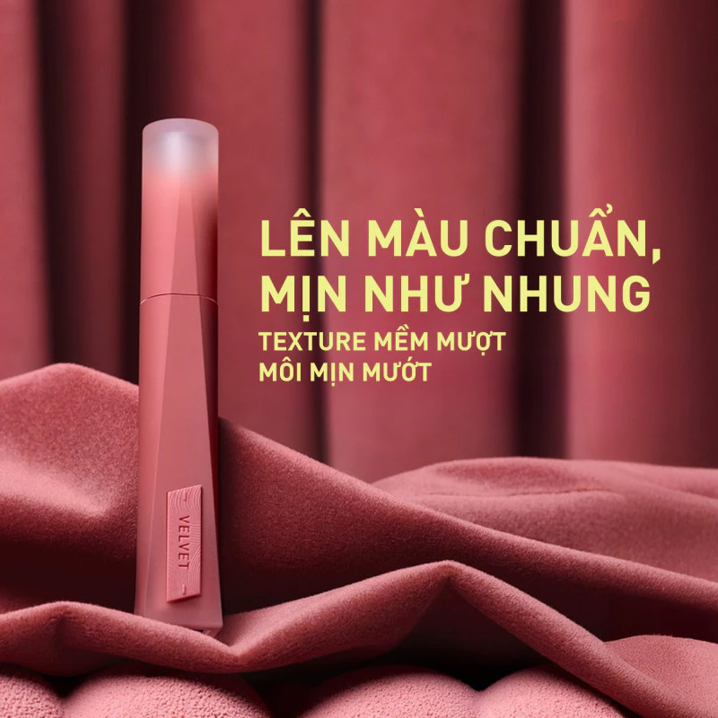 Son Kem 3CE Velvet Lip Tint Plush 4g .#23 Darkest Hour - Hình ảnh chính thức