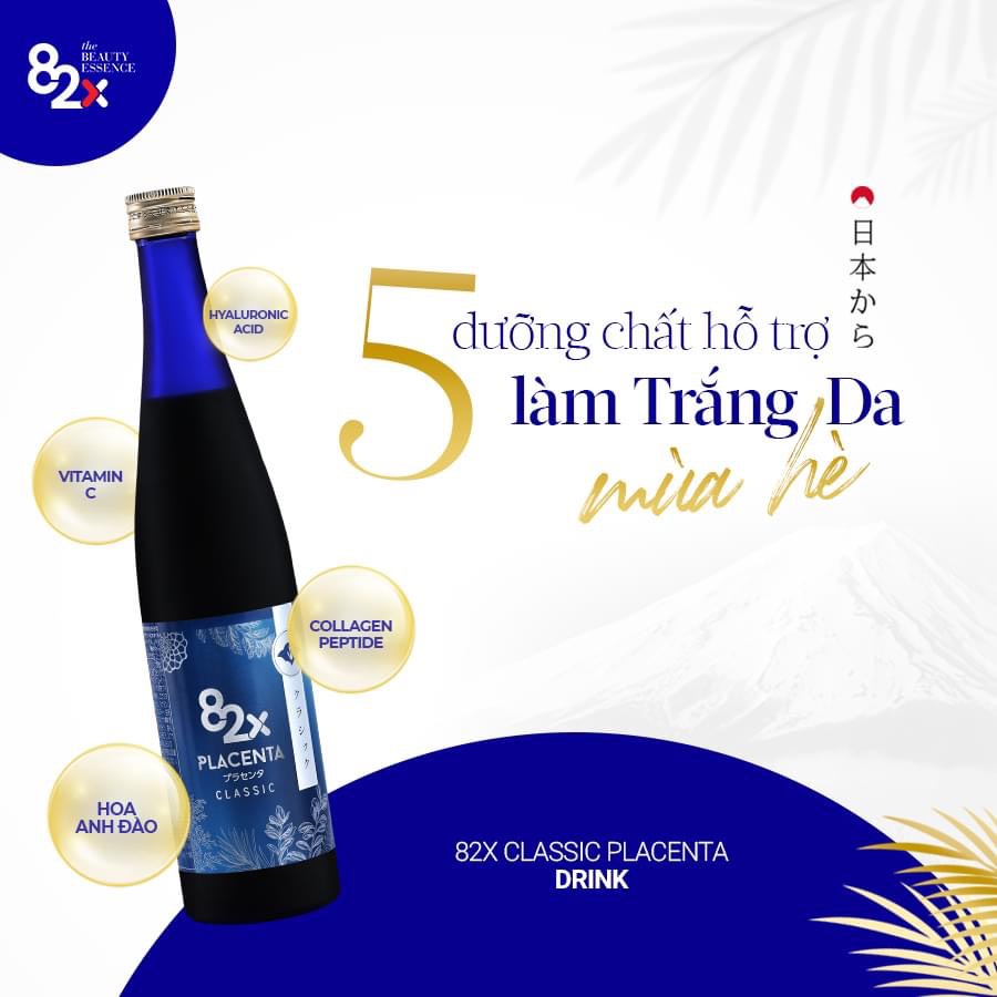Nước Uống Nhau Thai Heo 82X Placenta 450000 Classic 500g