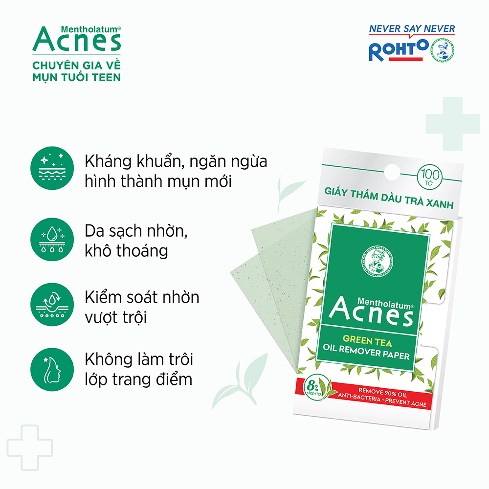 Acnes Green Tea Oil Remover Paper