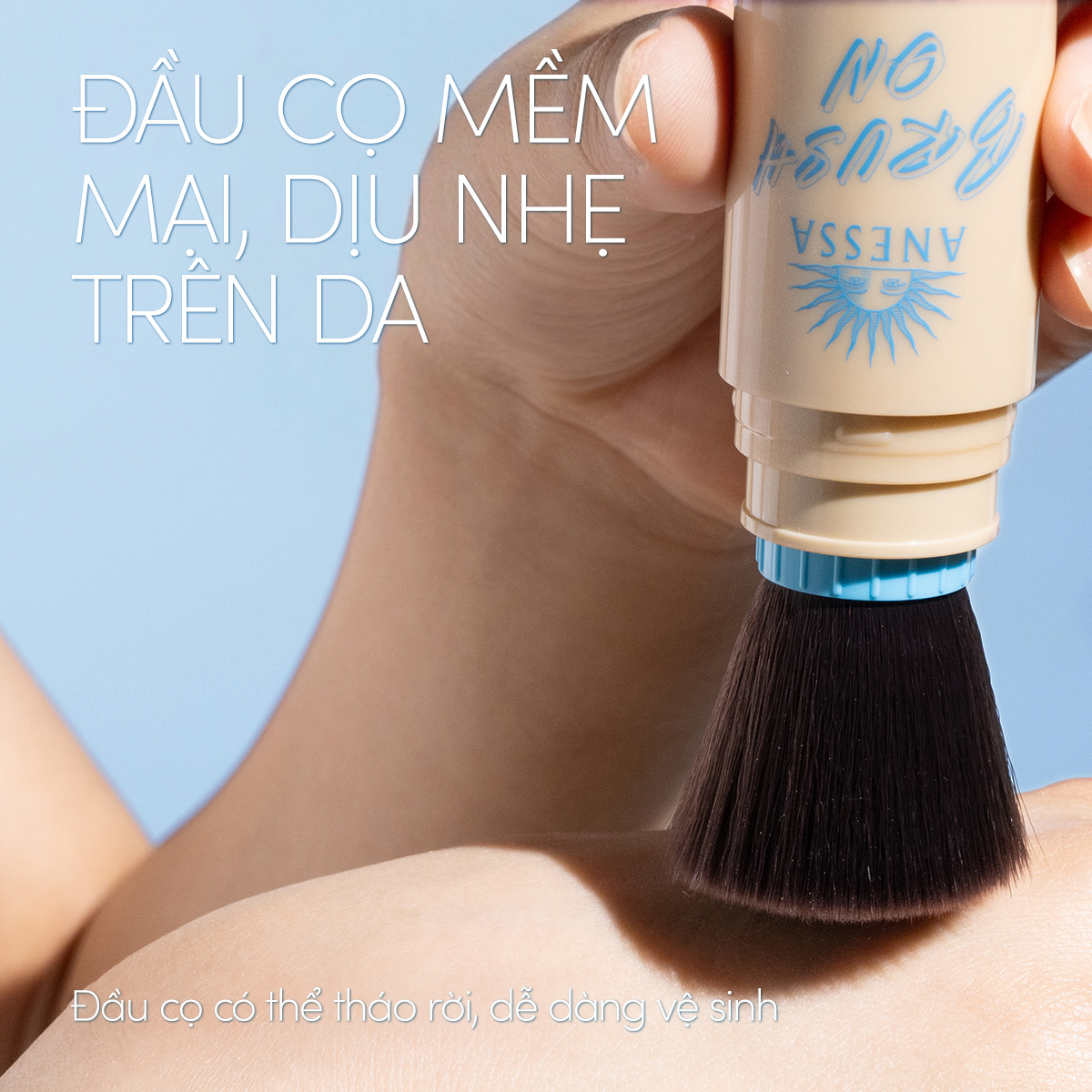Phấn Phủ Chống Nắng Anessa Perfect UV Brush-On Powder SPF50+ PA++++ 3g phù hợp sử dụng để dặm lại trong ngày khi cần giữ lớp nền khô thoáng. Phấn Phủ Chống Nắng Anessa Perfect UV Brush-On Powder SPF50+ PA++++ 3g - 2