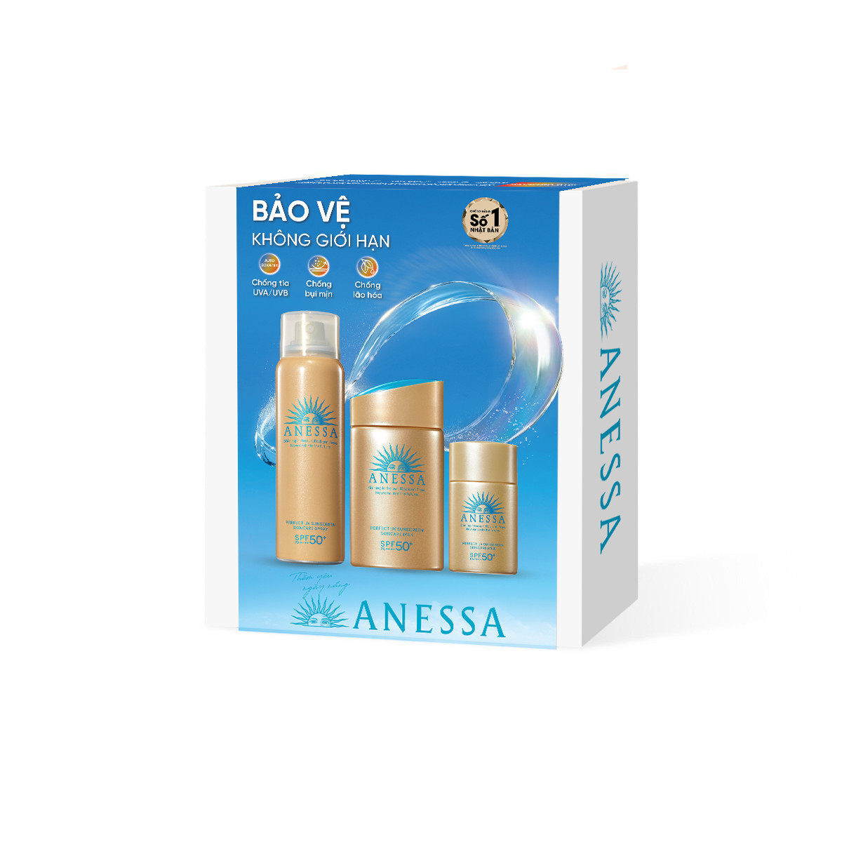 Anessa Perfect UV Sunscreen Skincare Combo 3 SPF50+ PA++++