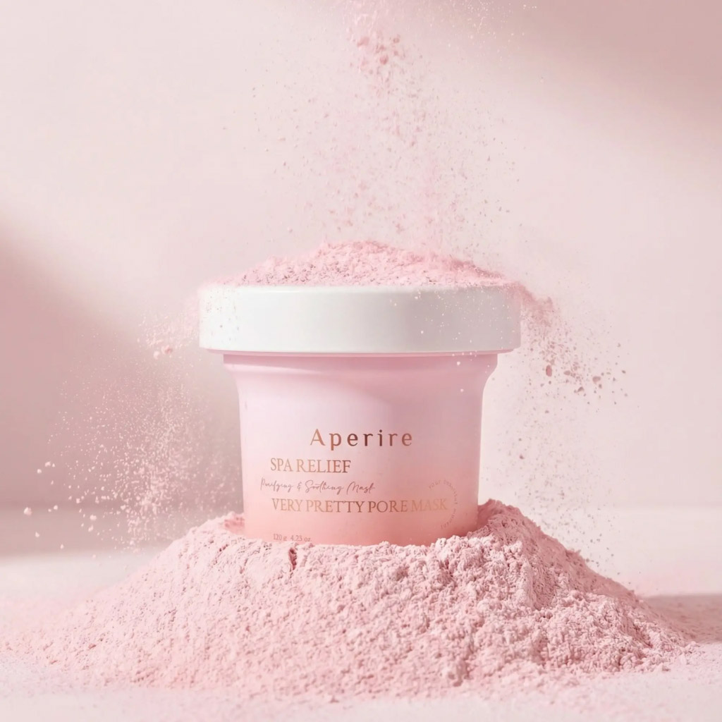 Mặt Nạ Đất Sét Sáng Da Aperire Spa Relief Very Pretty Pore Mask 120g - làm sạch sâu, kiểm soát dầu thừa, cấp ẩm Mặt Nạ Đất Sét Sáng Da Aperire Spa Relief Very Pretty Pore Mask 120g