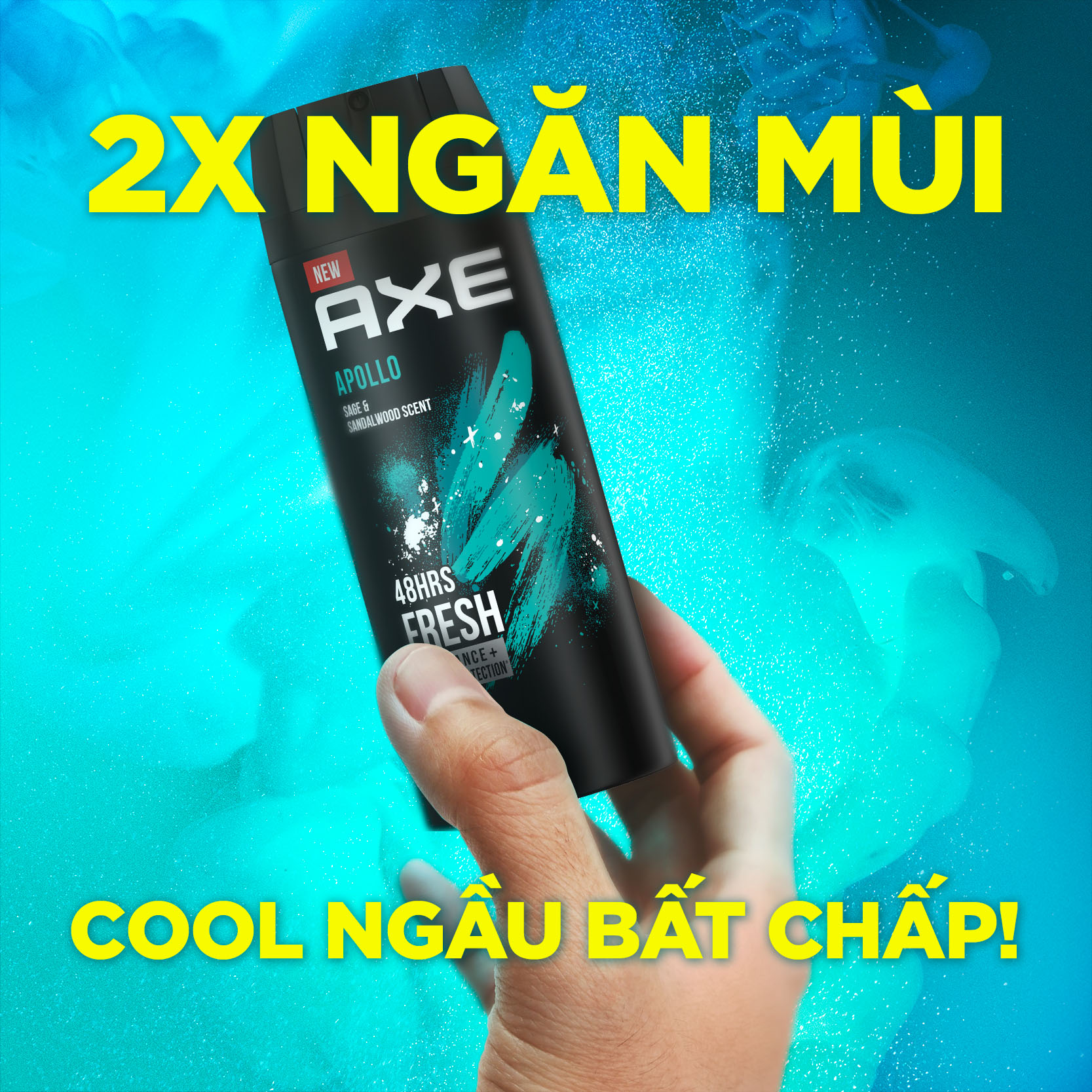 Axe Apollo Sage and Sandalwood Scent Deodorant Bodyspray 135ml