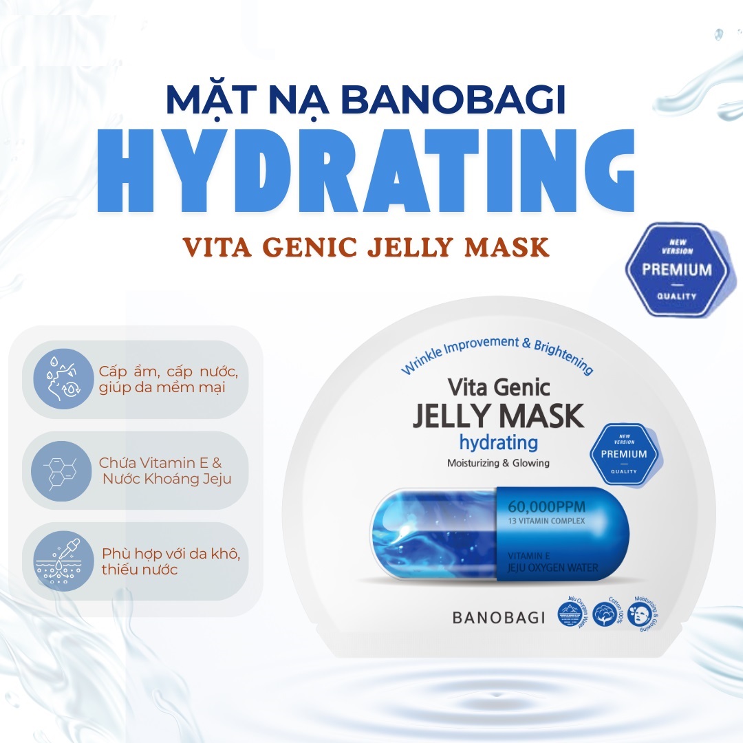 Mặt Nạ Banobagi Premium Vita Genic Jelly Mask Hydrating Cấp Ẩm Da 30g - 1