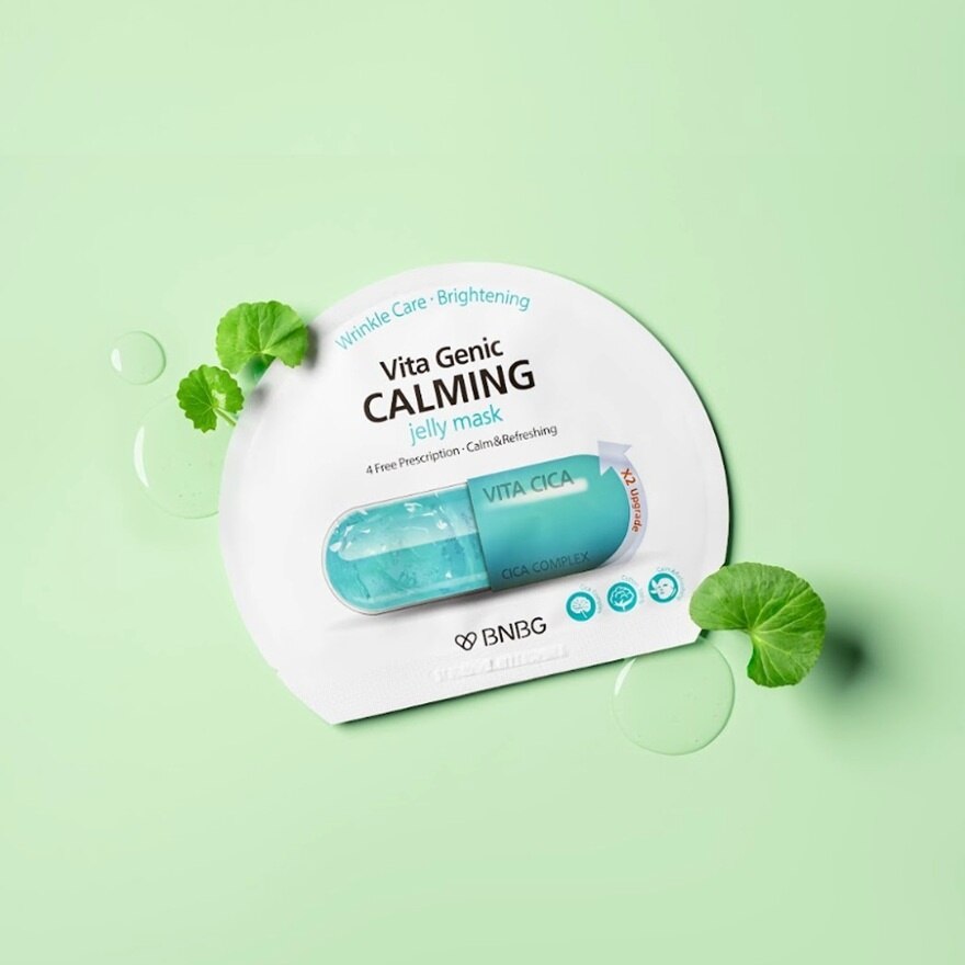 Mặt Nạ BNBG Vita Genic Calming Jelly Mask 30ml - cấp ẩm, làm dịu da, hỗ trợ phục hồi da Mặt Nạ BNBG Vita Genic Calming Jelly Mask 30ml