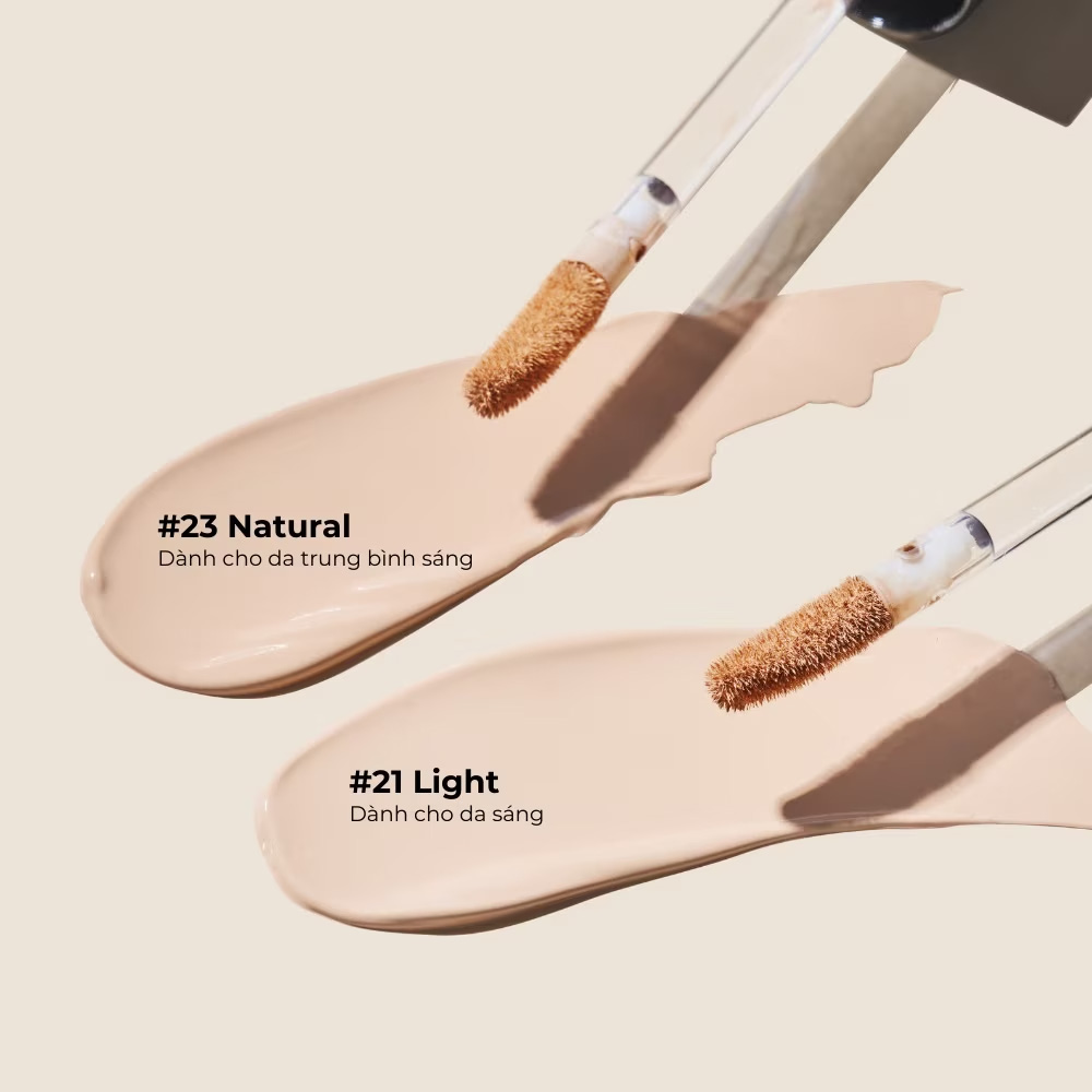 Kem Che Khuyết Điểm BOM Cover Flex Liquid Concealer 5.5g .#21 Light Kem Che Khuyết Điểm BOM Cover Flex Liquid Concealer 5.5g .#21 Light - Hình ảnh chính thức