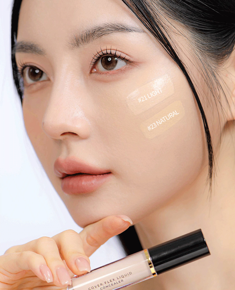 Kem Che Khuyết Điểm BOM Cover Flex Liquid Concealer 5.5g .#23 Natural - Hình ảnh chính thức