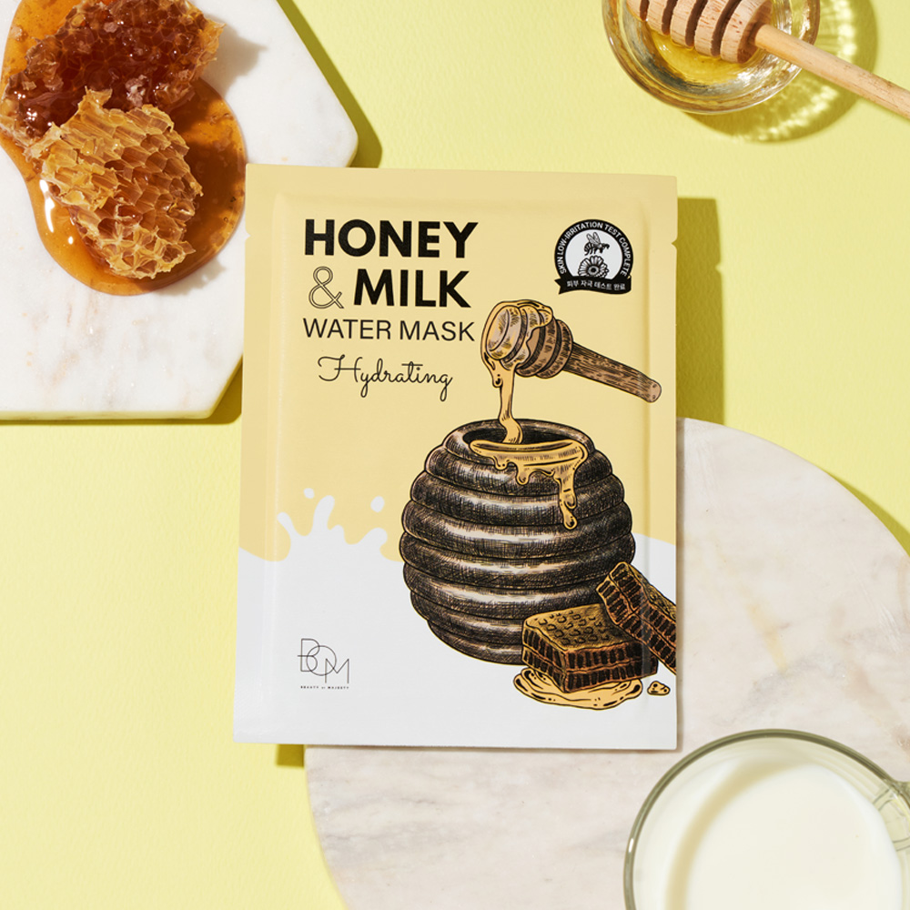 Mặt Nạ Mật Ong Và Sữa BOM Honey & Milk Hydrating Water Mask 25g