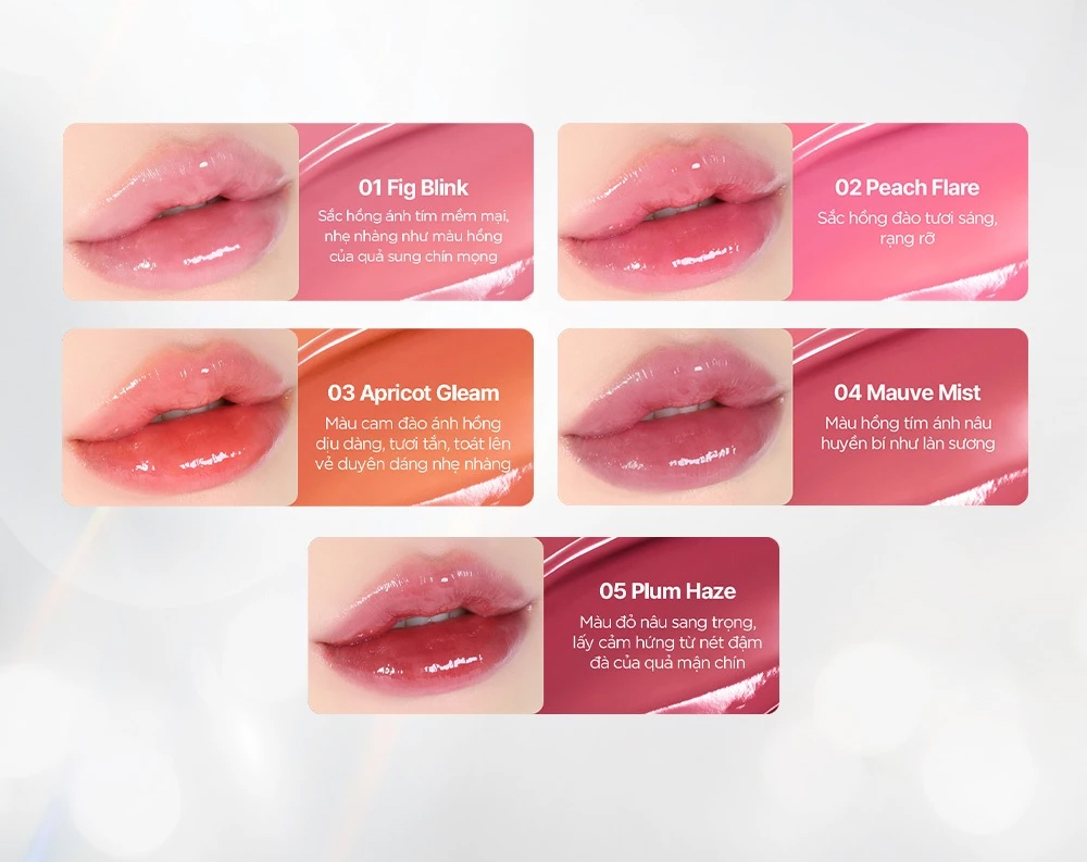 Son Bóng BOM Lip Flash Tint 3g .#03 Apricot Gleam Cam Đào Ánh Hồng Son Bóng BOM Lip Flash Tint 3g .#03 Apricot Gleam Cam Đào Ánh Hồng - Hình ảnh chính thức