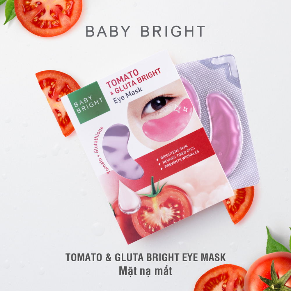 Mặt Nạ Mắt Baby Bright Tomato & Gluta Bright Eye Mask Cà Chua 2.5g