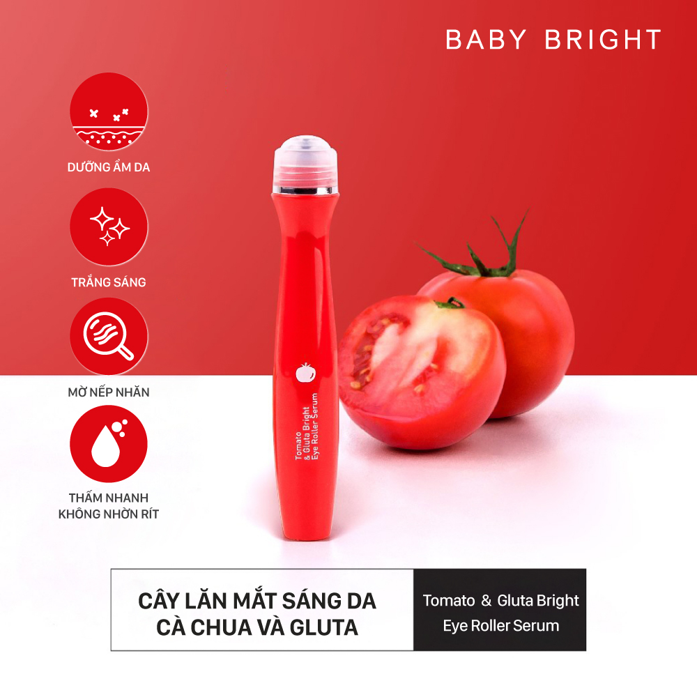 Baby Bright Tomato Gluta Bright Eye Roller Serum