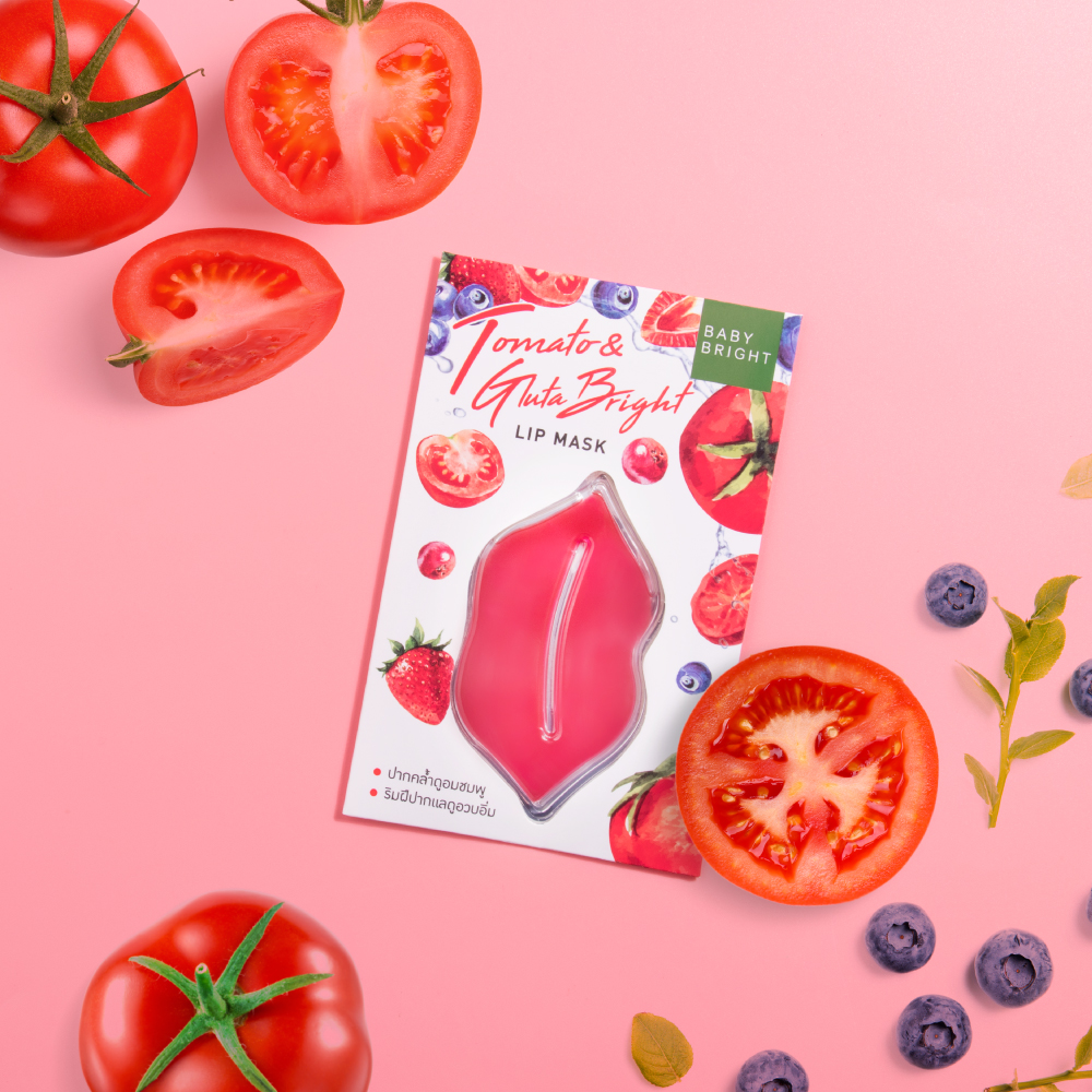 Mặt Nạ Môi Baby Bright Tomato & Gluta Bright Lip Mask