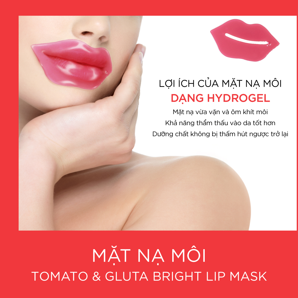 Mặt Nạ Môi Baby Bright Tomato & Gluta Bright Lip Mask