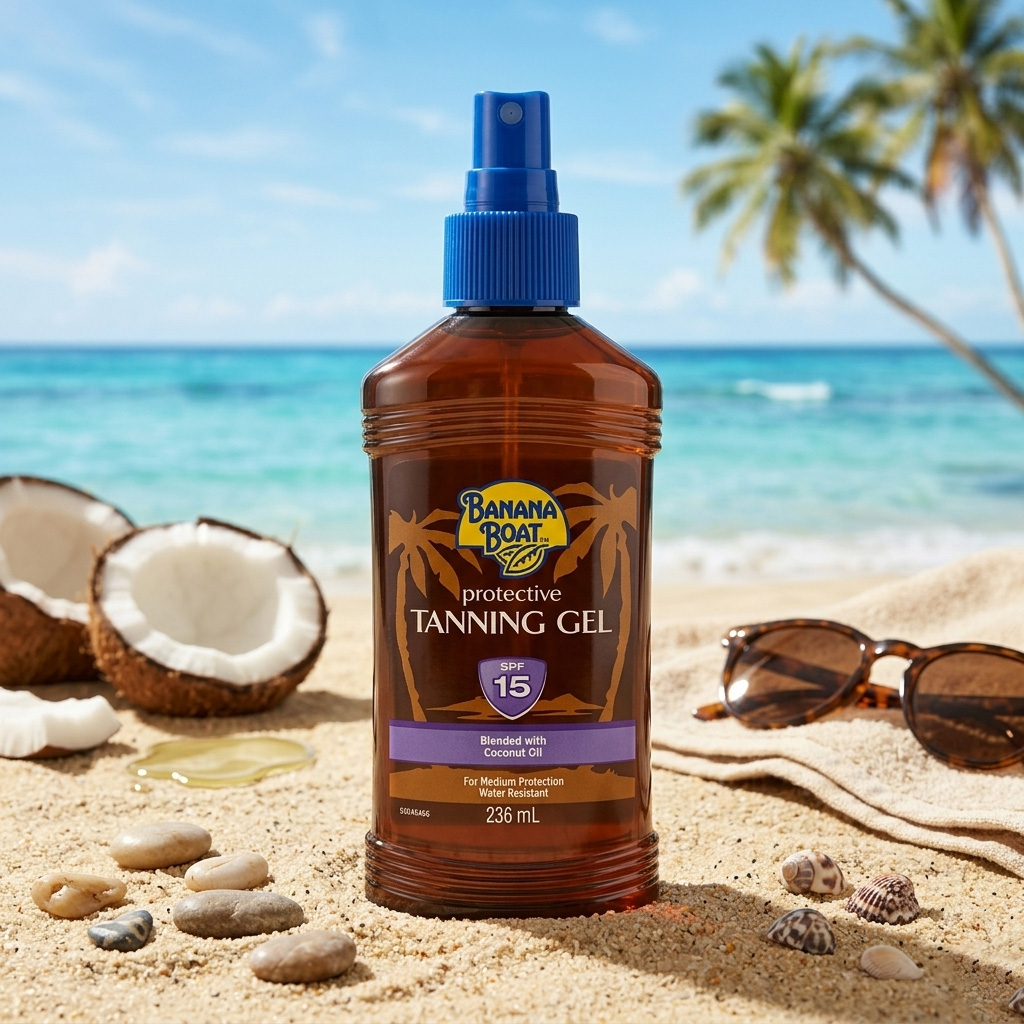 Gel phơi nắng Banana Boat SPF15 236ml giúp hỗ trợ bảo vệ da khỏi tác động ánh nắng ở mức vừa phải, đồng thời hỗ trợ quá trình lên tông da nâu tự nhiên, đều màu và mịn màng Gel phơi nắng Banana Boat SPF15 236ml