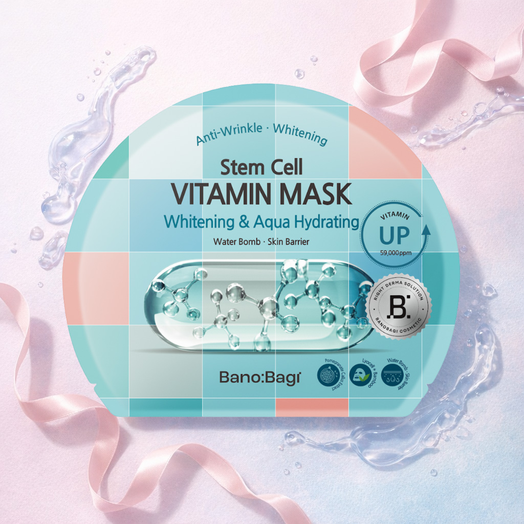 Mặt Nạ Banobagi Stem Cell Vitamin Mask Whitening & Aqua Hydrating 30g - 1