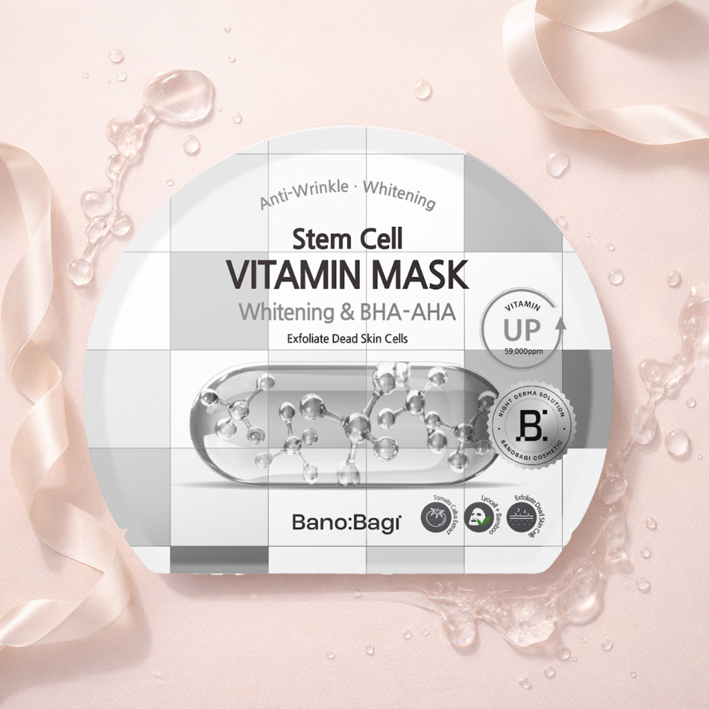 Mặt Nạ Banobagi Stem Cell Vitamin Mask Whitening and BHA-AHA 30g – Tẩy Tế Bào Chết Nhẹ Nhàng, Dưỡng Sáng Da - 1
