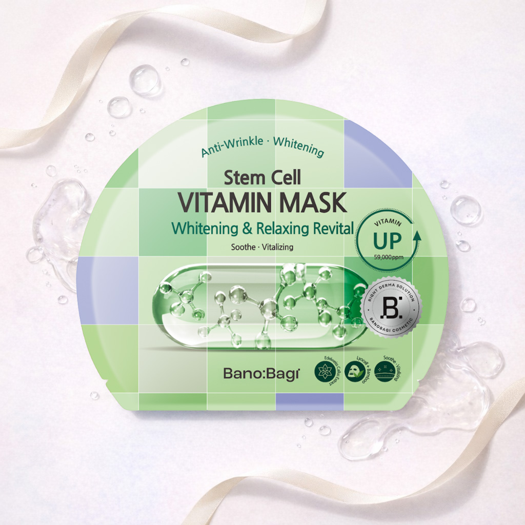 Mặt Nạ Banobagi Stem Cell Vitamin Mask Whitening and Relaxing Revital 30g - 1