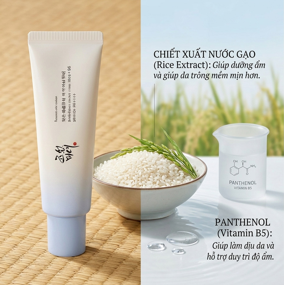 Kem Chống Nắng Beauty Of Joseon Relief Sun Aqua-Fresh Rice+B5 SPF50+ PA++++ 50ml