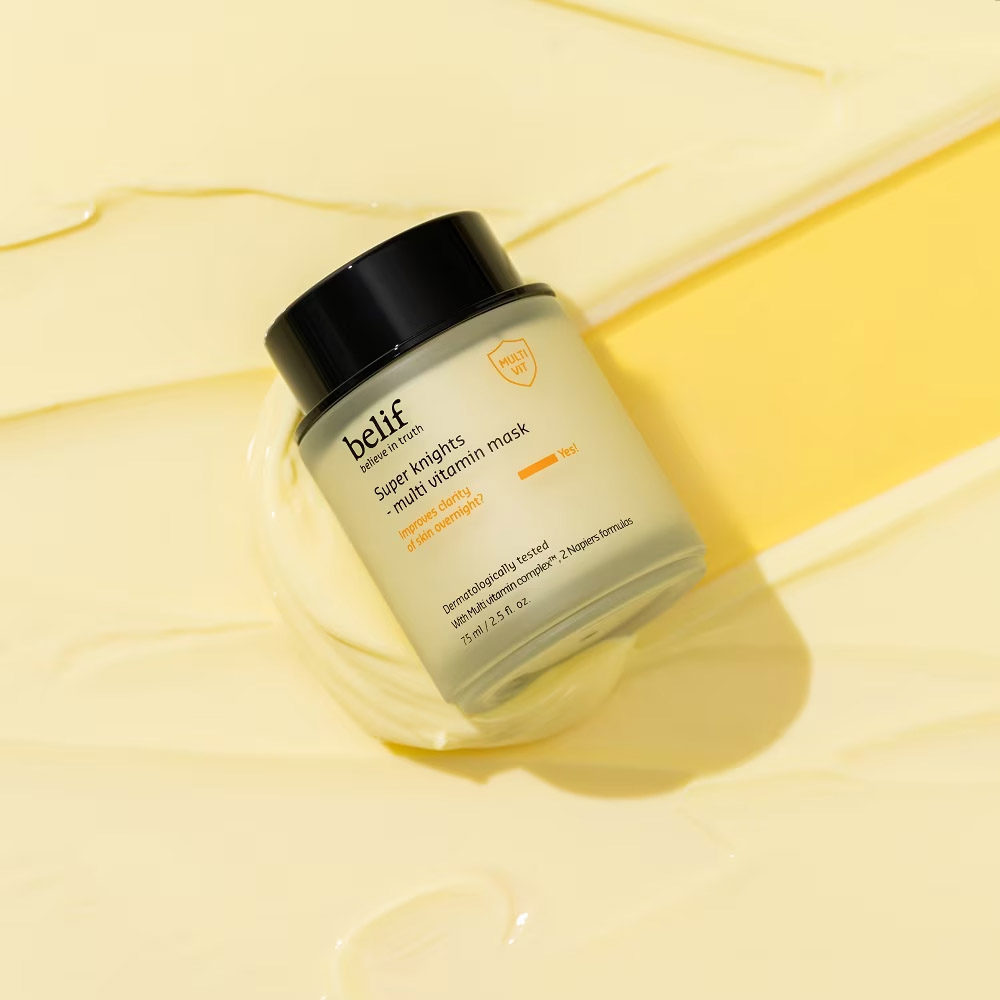 Mặt nạ ngủ Belif Super Knights Multi Vitamin Mask giúp trở nên mềm mịn hơn, tươi tắn hơn và cải thiện vẻ ngoài thiếu sức sống Mặt nạ ngủ Belif Super Knights Multi Vitamin Mask