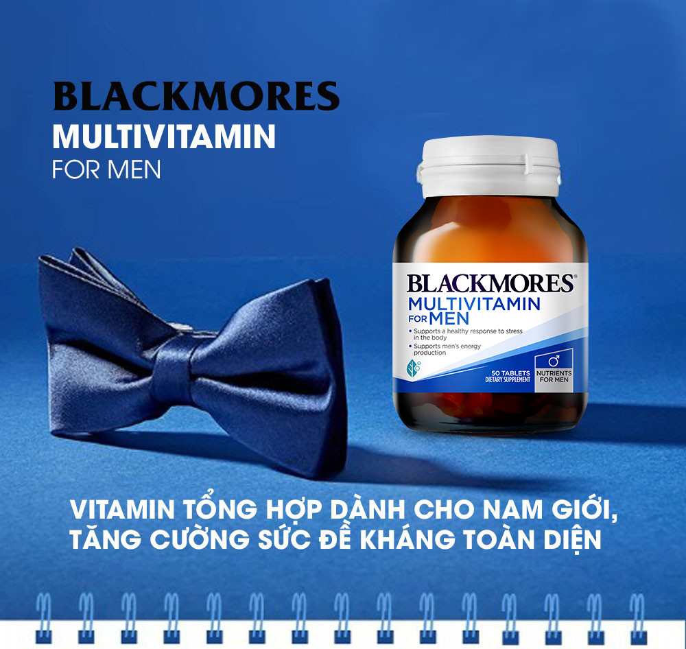Viên Uống Hỗ Trợ Sức Khỏe Nam Giới Blackmores Multi Vitamin For Men