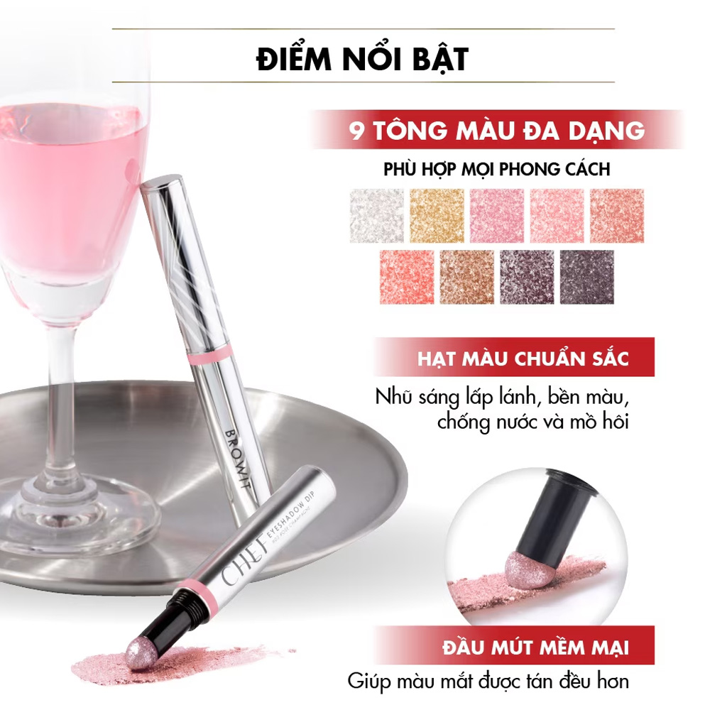 Phấn Mắt Browit Chef Eyeshadow Dip 1.5g .#05 Maple Syrup
