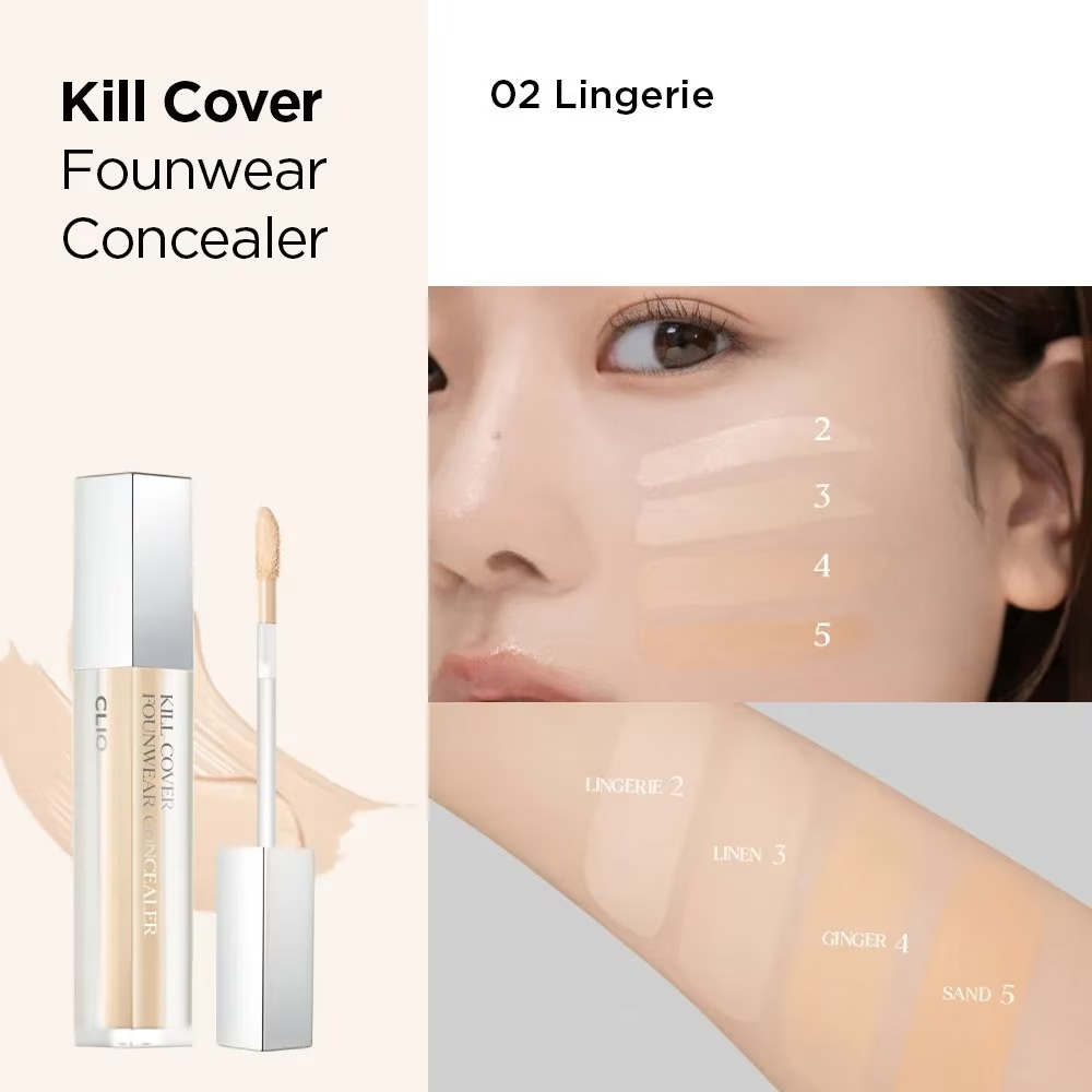 Kem Che Khuyết Điểm Clio Kill Cover Founwear Concealer 6g .#2 BP Lingerie - Hình ảnh chính thức
