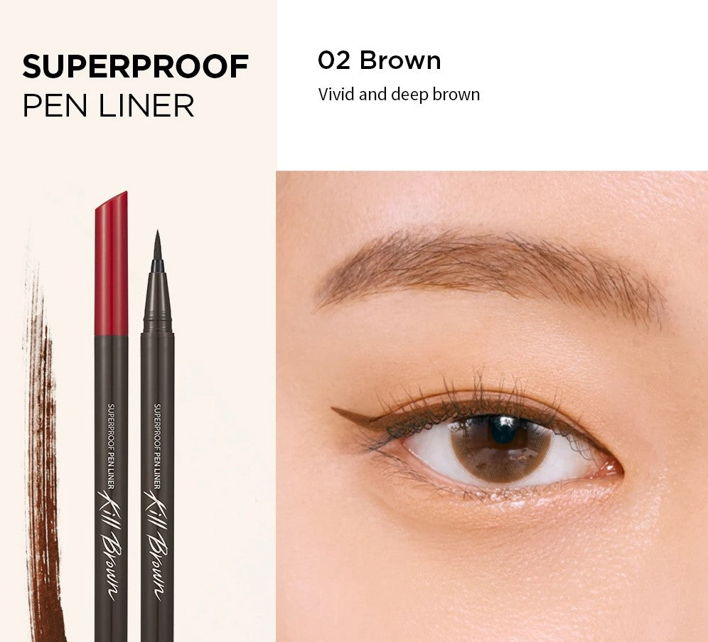 Clio Superproof Pen Liner Kill Brown