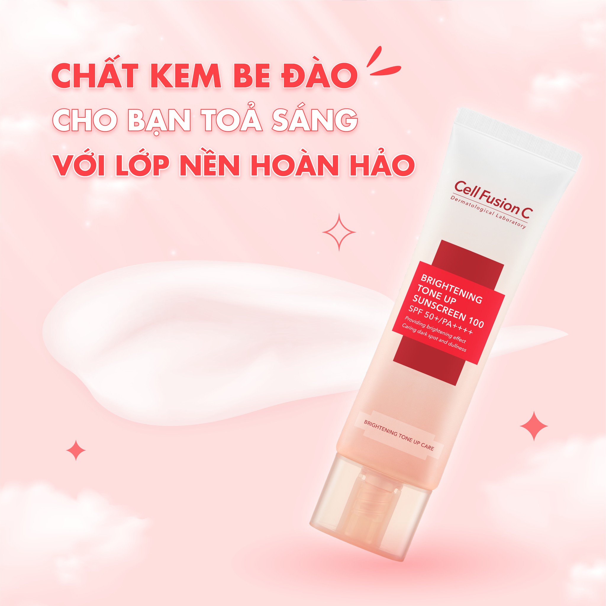 Kem Chống Nắng Cell Fusion C Brightening Tone Up Sunscreen 100 SPF50+/PA++++ 50ml
