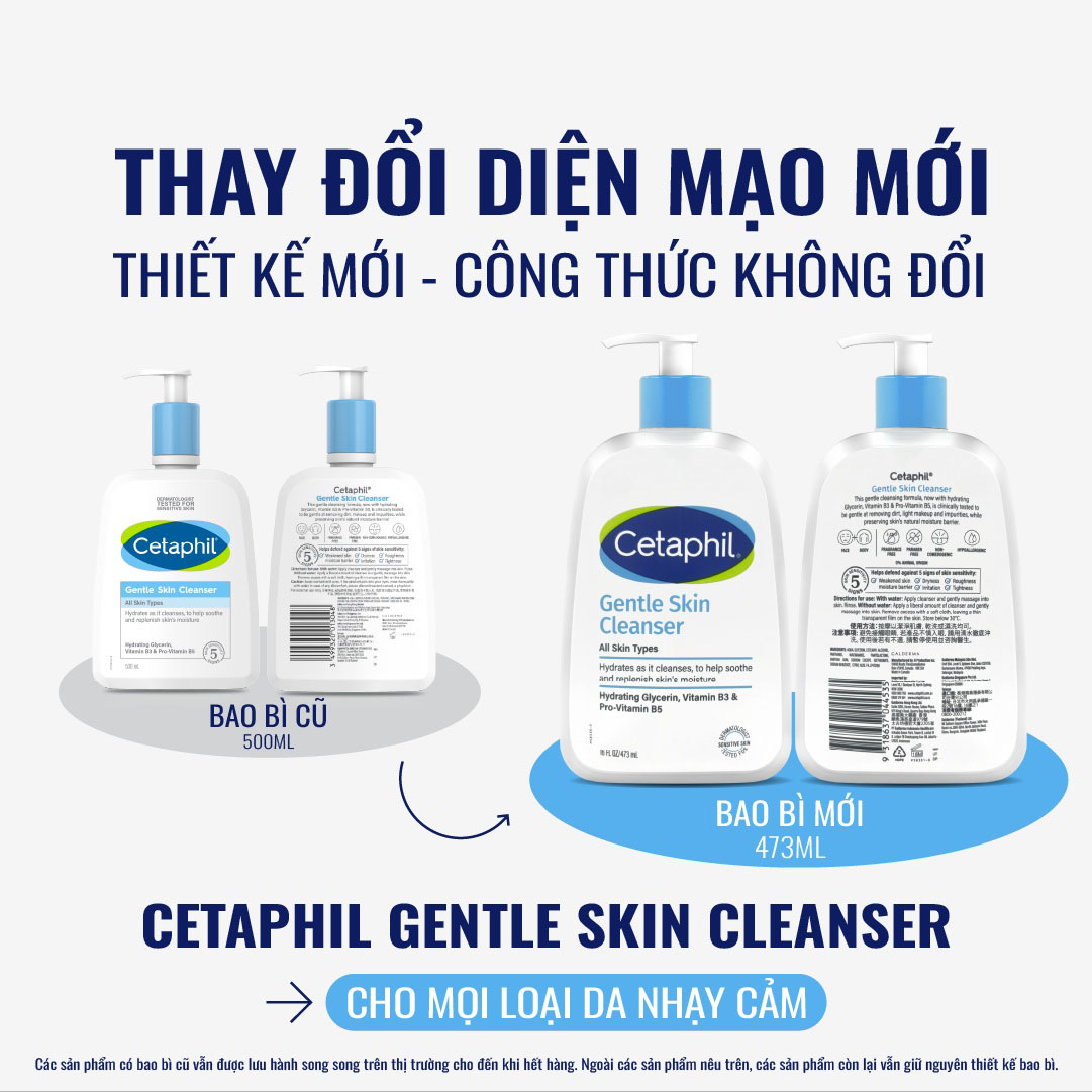 Sữa Rửa Mặt Cetaphil Dịu Nhẹ Gentle Skin Cleanser 473ml Cetaphil Gentle Skin Cleanser 473ml - 1