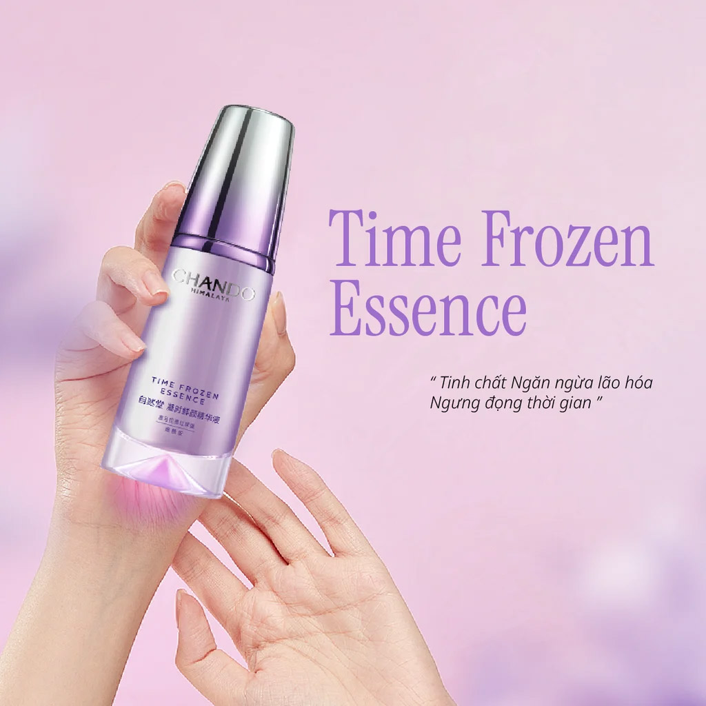 Tinh Chất Ngừa Lão Hóa Da Chando Himalaya Time Frozen Aging Resistance Activating Essence 40ml - cấp ẩm, làm mềm, mịn da Tinh Chất Ngừa Lão Hóa Da Chando Himalaya Time Frozen Aging Resistance Activating Essence 40ml