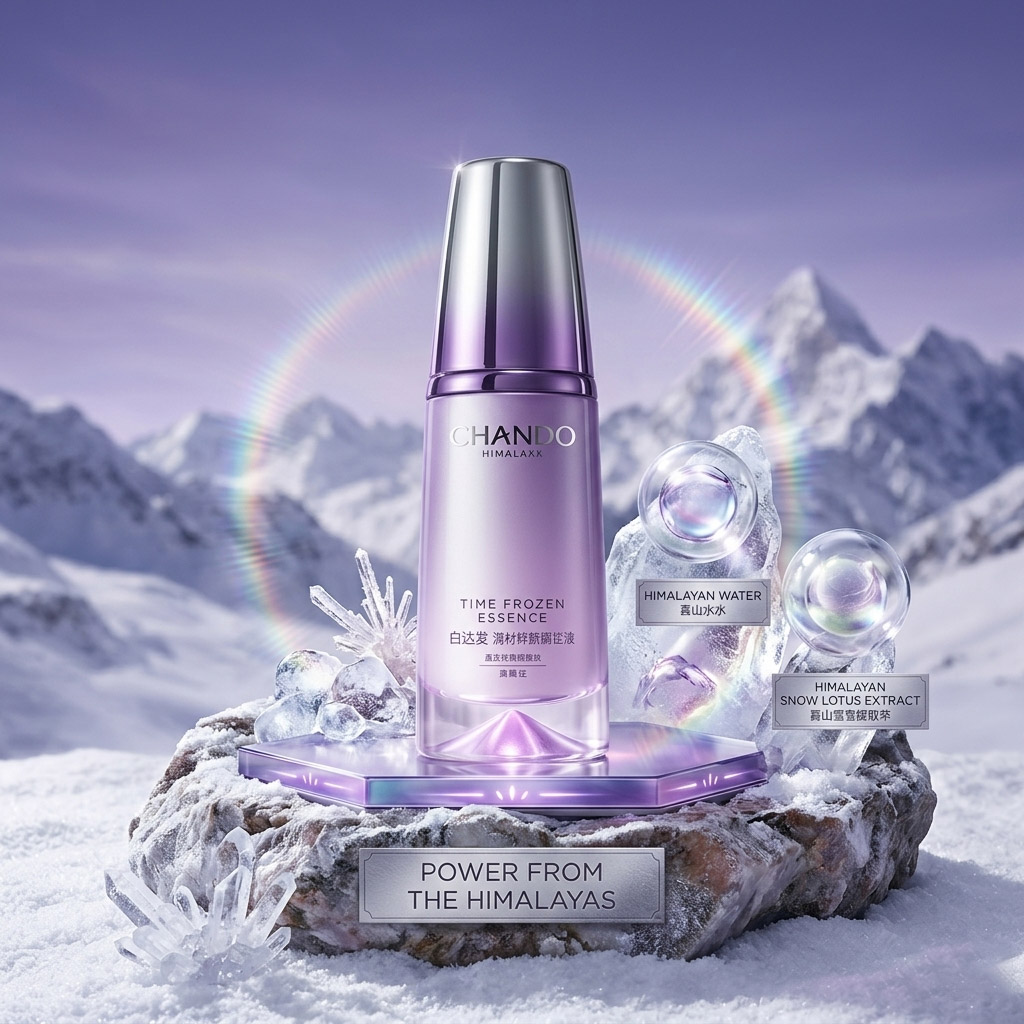 Tinh Chất Ngừa Lão Hóa Da Chando Himalaya Time Frozen Aging Resistance Activating Essence 40ml - Phù hợp với da thường đến da khô/thiếu ẩm Tinh Chất Ngừa Lão Hóa Da Chando Himalaya Time Frozen Aging Resistance Activating Essence 40ml