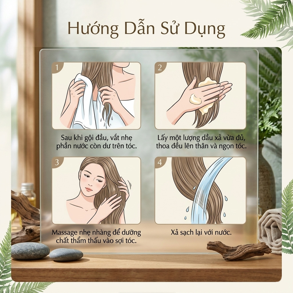 Dầu xả Chando Himalaya Anti‑Breakage & Oil Control Conditioner 600g