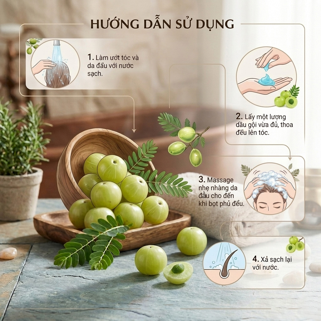 Dầu gội Chando Himalaya Oil Control & Volumizing Shampoo 600g