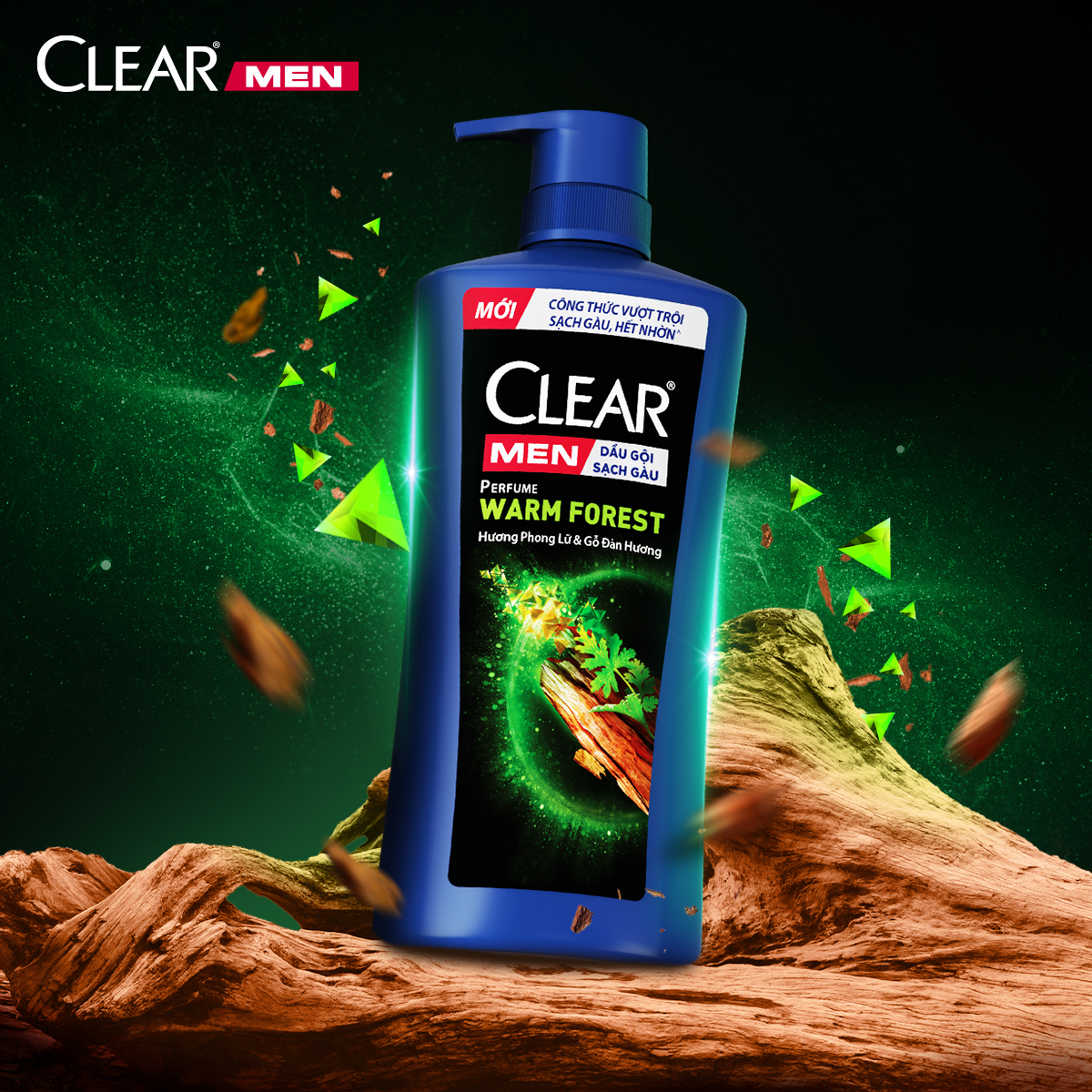 Clear Men Perfume Warm Forest Shampoo 840g