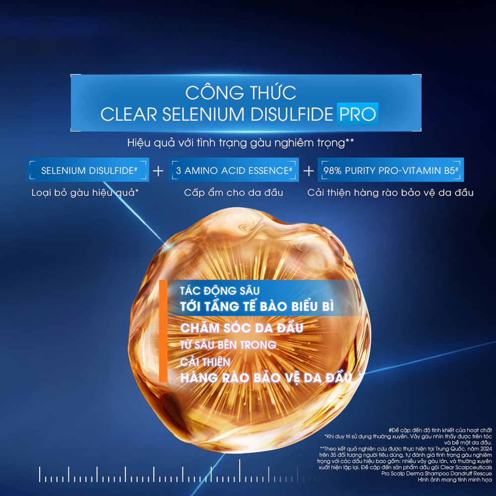 Dầu gội Clear Scalpceuticals Pro Scalp Derma Dandruff Rescue Shampoo 200g