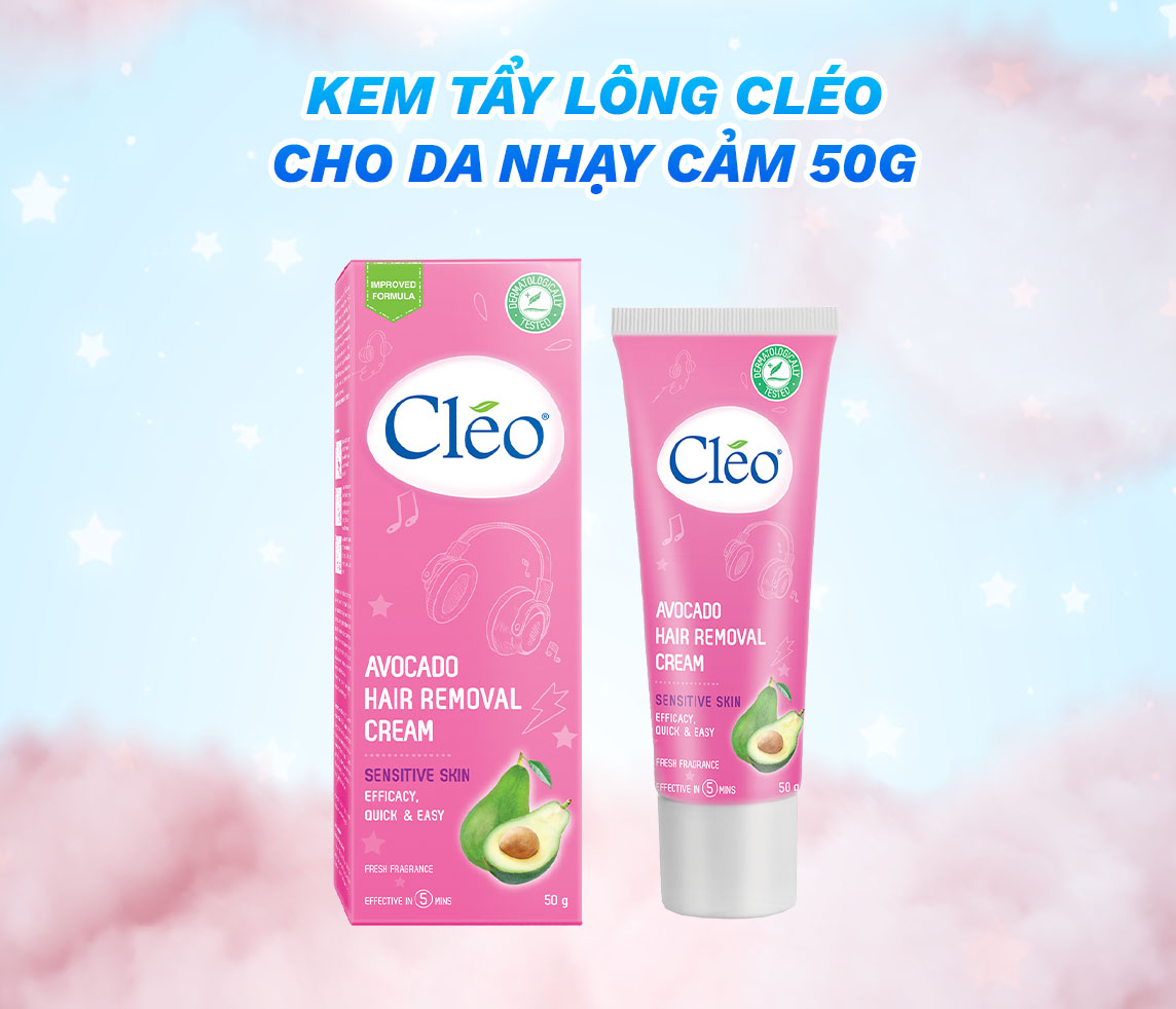 Cléo Avocado Hair Removal Cream 50g