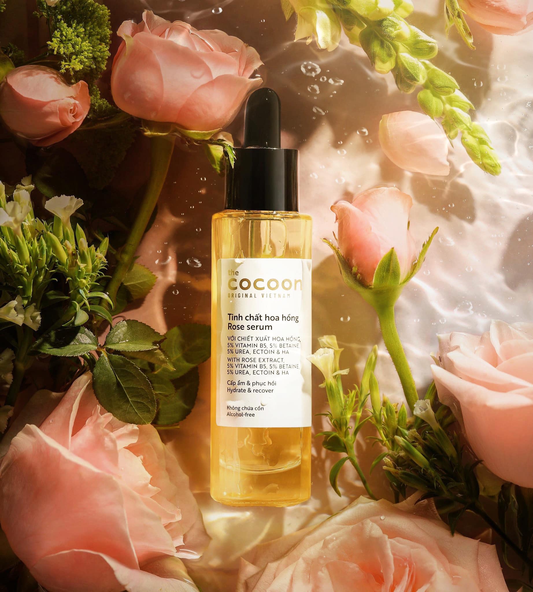 Tinh Chất Hoa Hồng Cocoon Rose Serum Cấp Ẩm