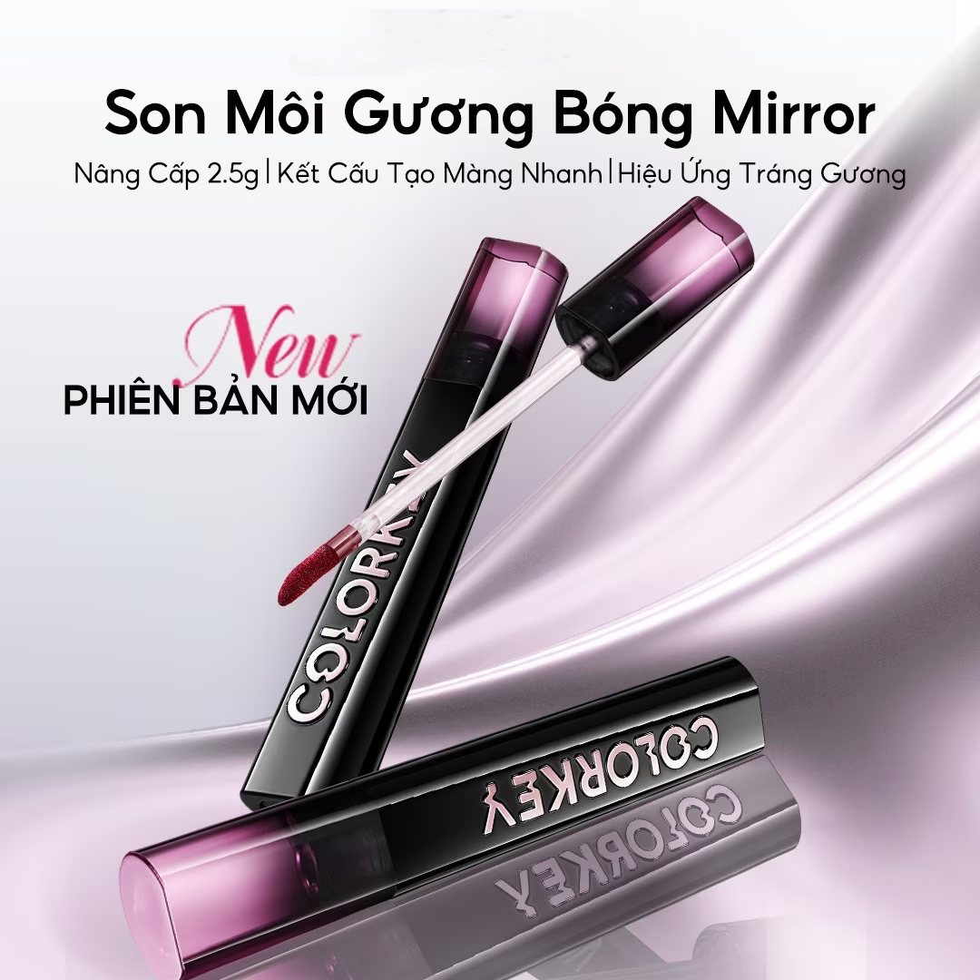 Son Bóng Colorkey Airy Lip Mirror Series 2.5g .#P783 Hồng Phấn Sương Son Bóng Colorkey Airy Lip Mirror Series 2.5g .#P783 Hồng Phấn Sương - Hình ảnh chính thức