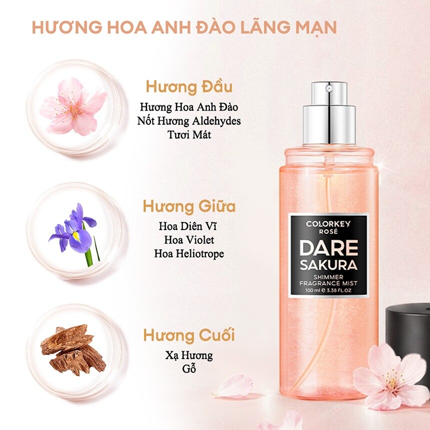 Colorkey-Rose-Dare-Sakura-Shimmer-Fragrance-Mist-100ml-1