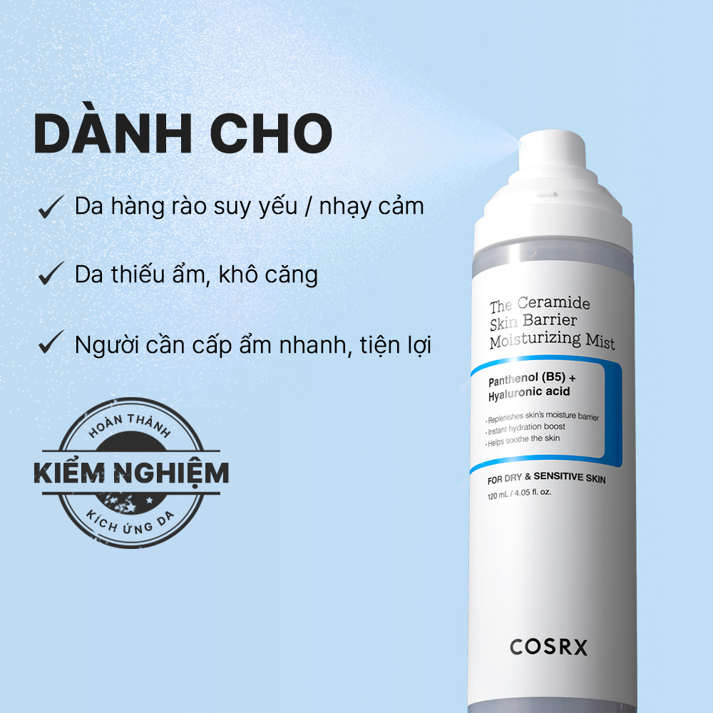 Xịt Dưỡng Ẩm Cosrx The Ceramide Skin Barrier Moisturizing Mist 120ml