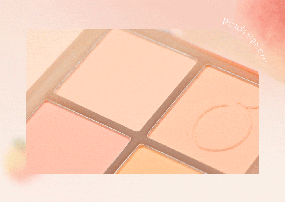 Phấn Má Hồng Dasique Blending Mood Cheek gồm 4 ô màu đào xinh xắn Phấn Má Hồng Dasique Blending Mood Cheek