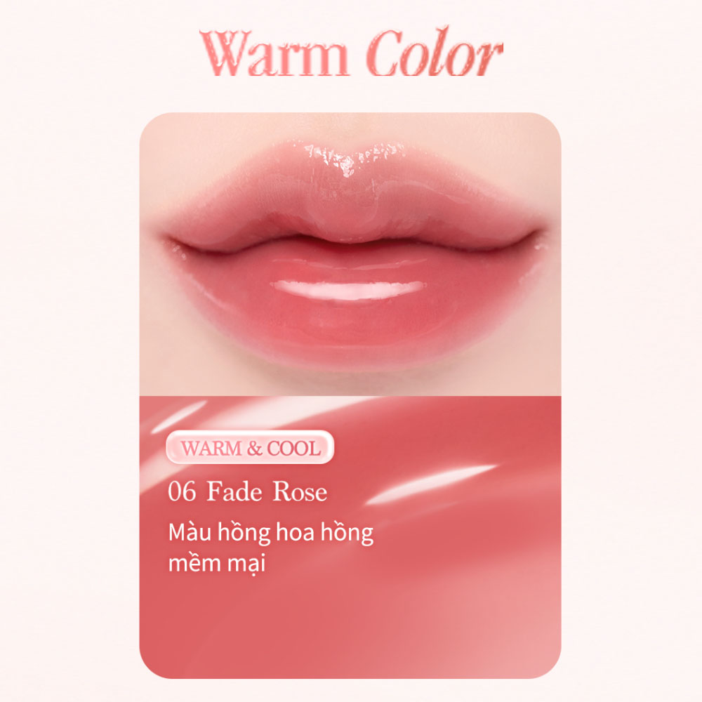 Son Bóng Dasique Pure Water Lip Gloss 2.6g .#06 Fade Rose Son Bóng Dasique Pure Water Lip Gloss 2.6g .#06 Fade Rose - Hình ảnh chính thức