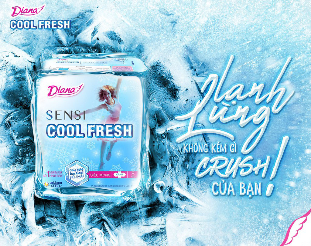 Buy DIANA, Diana Sensi Cool Fresh 23cm Sanitary Napkin with