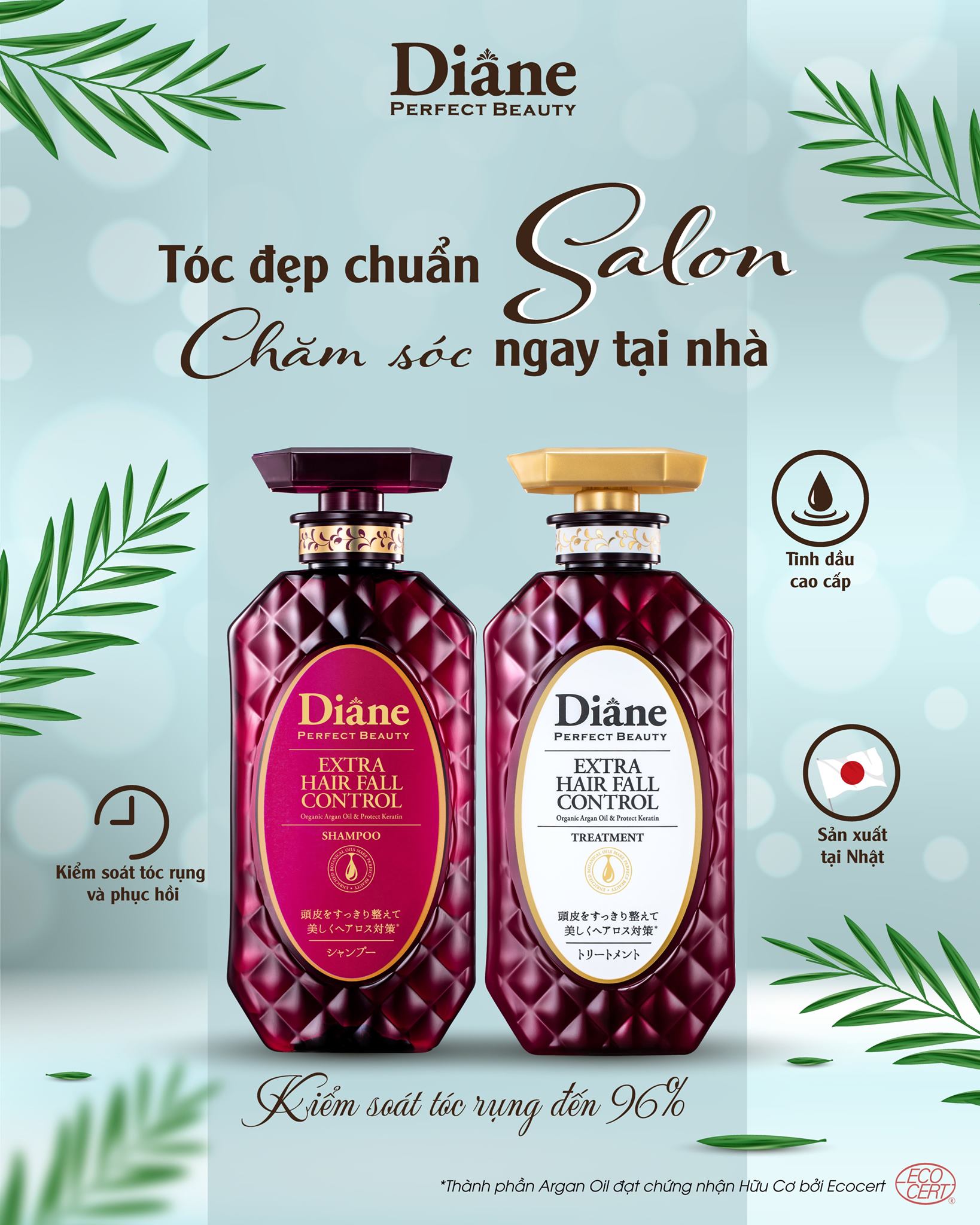 Buy DIANE, Diane Extra Hair Fall Control Shampoo 450ml with Special ...