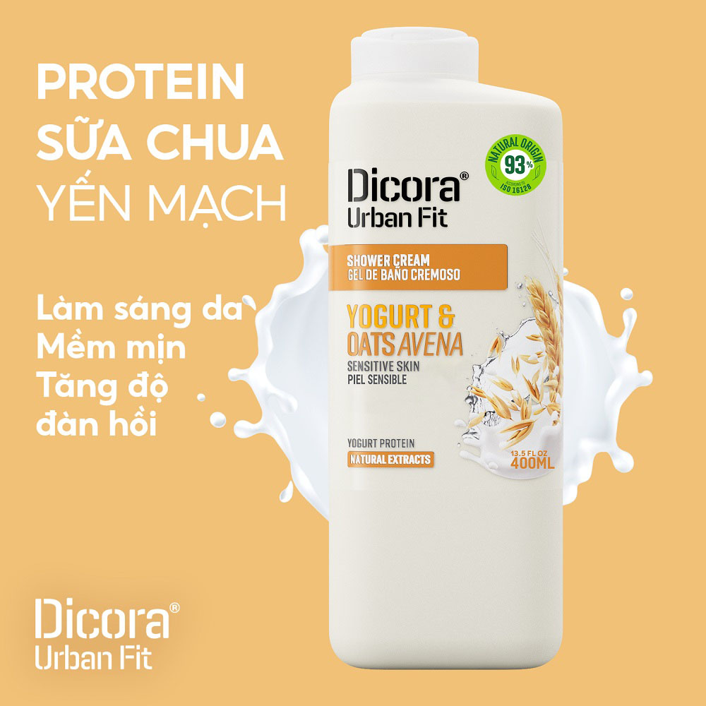 Dicora Urban Fit Protein Yogur & Oats Shower Gel 400ml